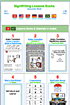 SignWriting Lessons Books in Arabic