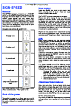 SIGN-SPEED Game Rules