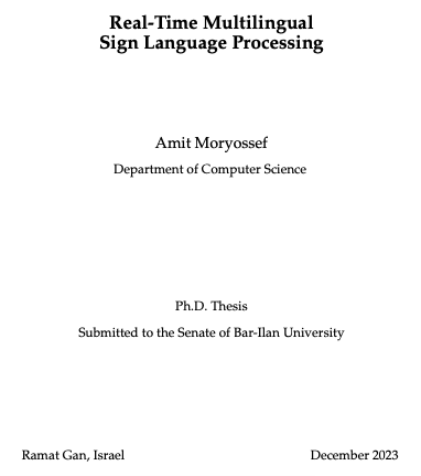 Thesis Amit Moryossef